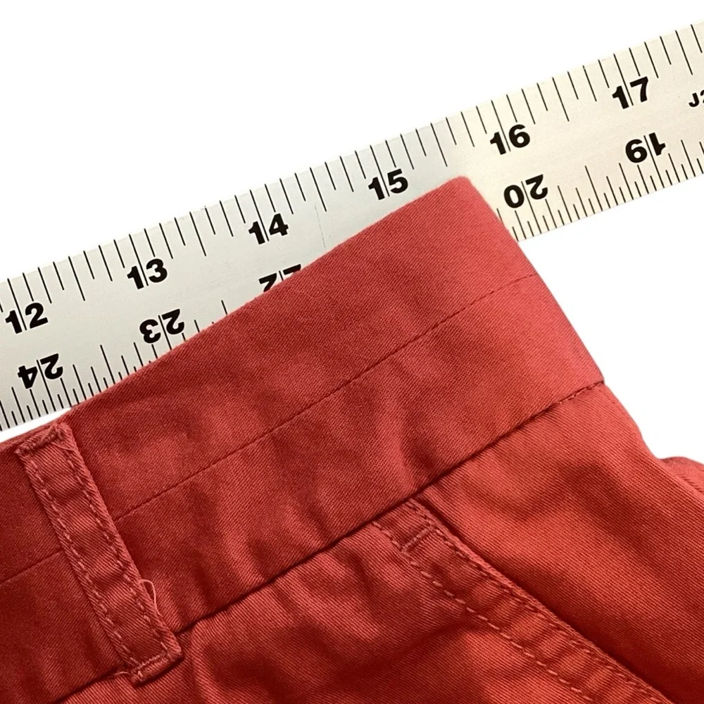 J.‎ Crew City Fit Cotton Chino Broken In Shorts, Size 4 Style 36234 Sienna NEW
